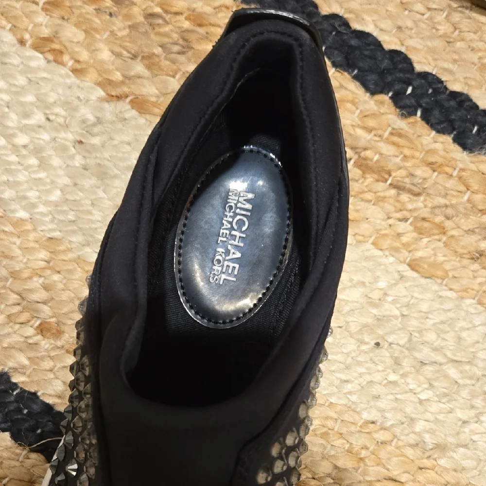 MICHAEL Michael Kors Ace Scuba Slip On Sneakers, Glitter Stones, Statement, 7.5